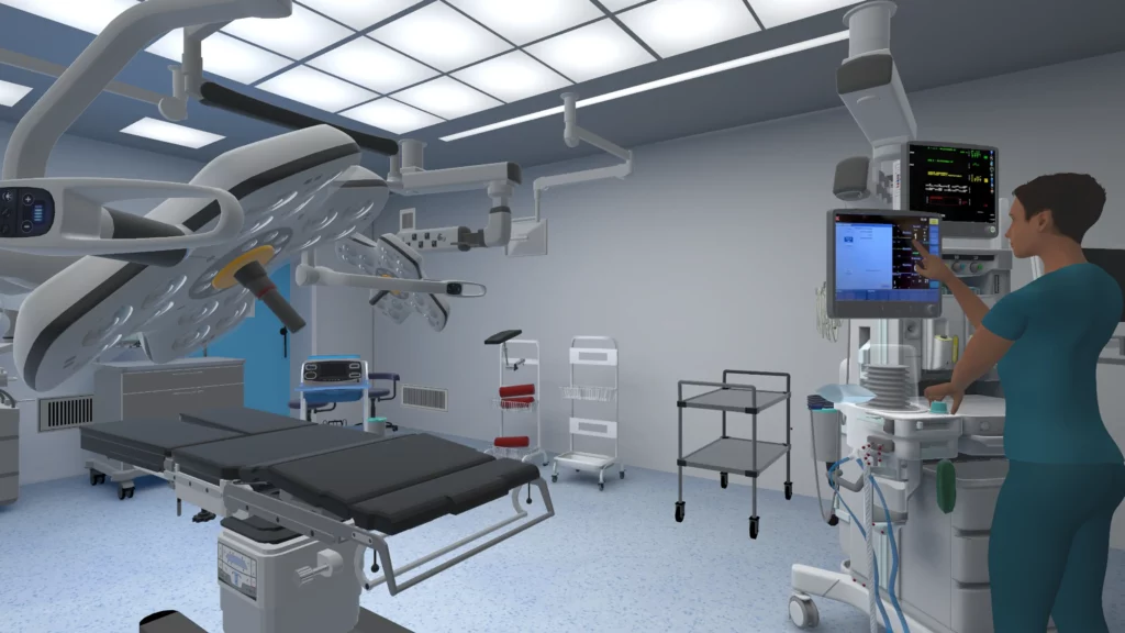 Virtual Reality operatiekamer training OK-Ready door ImproVive voor het UMCU. VR healthcare training